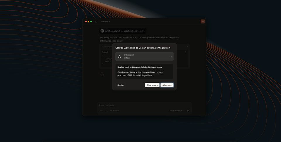 A screenshot of Claude, with two new tools added to the dropdown